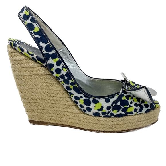 Roger Vivier Cordella Espadrille Wedge Slingback Sandals size 38 / US7-7.5 - Picture 11 of 16